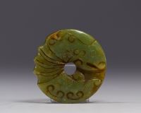 Chine - pendentif en Jade, époque Qing.