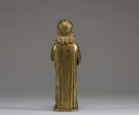 Ornement de lustre ou de chandelier en bronze représentant un ange, XV-XVIème.