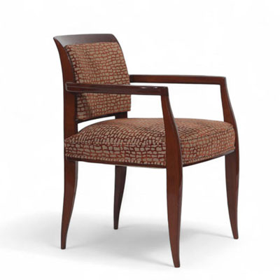 Emile-Jacques RUHLMANN (1879-1933) attr. à - Stained beechwood desk armchair, circa 1930.