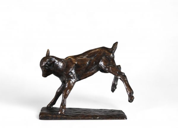 Joseph Franz Pallenberg (1882–1946) Bronze Le chevreau bondissant
