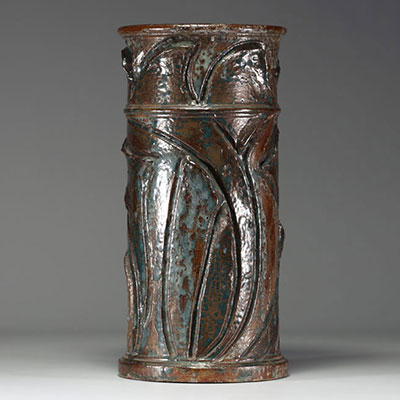 Arthur CRACO (1869-1955) Art Nouveau umbrella stand signed 