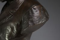 Jean Georges ACHARD (1871-1934) Bronze bust ‘Discipulos omnes semper numerabit amicos’, signed and dated 1894.