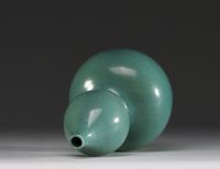 China - Pigeon egg monochrome porcelain double gourd vase, 