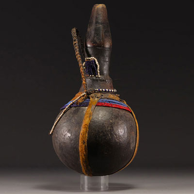 Gourd, beaded calabash