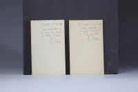 Albert RATY (1889-1970) Paire de dessins caricaturaux authentifiés par le fils d'Albert Raty.