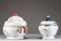 Chine - Ensemble de différentes pièces de forme en porcelaine de la Compagnie de Indes, XVIIIème.