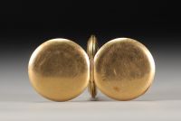Pocket watch in 18K yellow gold 750°/°°, gross weight 59.2 gr