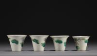 Chine - Ensemble de onze bols de différentes tailles en porcelaine de la famille rose, XIXème.