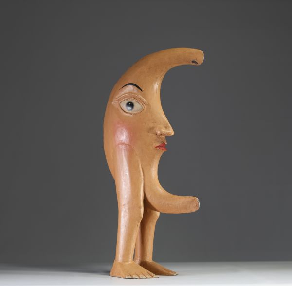 Sergio BUSTAMANTE (1949- ) attr. to - ‘Lunar’ statue in painted sheet metal, circa 2000.