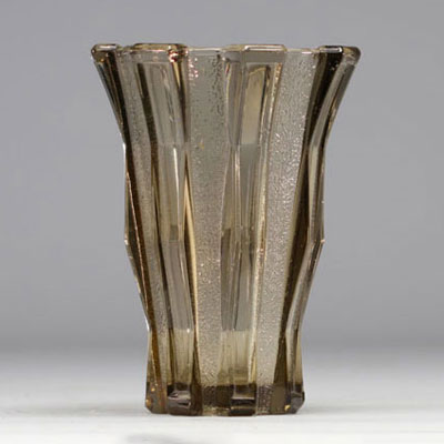 Vase Scailmont, brun, Art Déco 1930-1935