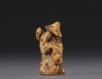 Japan - Netsuke, bone figure, 18th century.