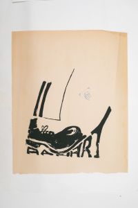 Mai 68 – AAAART  Affiche originale réalisée en sérigraphie couleur noir. Cachet École Boulle 57 Rue de Reuilly Paris-XIIe, toute sa marge non coupée, traces de plis, sujet intact. Non entoilée  54X44 cm