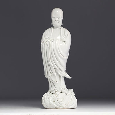 China - Damo statue in Chinese white porcelain.