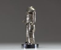 Miguel BERROCAL (1933-2006) - ‘Caryatid’ Nickel-plated sculpture/puzzle, second half 20th century.