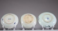 Chine - Série de onze assiettes min yao en grès porcelaineux, province de Fujian, dynastie Qing.