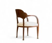 Henry VAN DE VELDE (1863-1957) Mahogany and mahogany veneer armchair, model created in 1908.