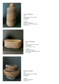 Collection of over 200 Central African baskets from the 19th and 20th centuries - Collection of Mr Christian Borzykowski.