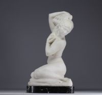 Louis MASCRÉ (1871-1929) Grande sculpture en marbre 