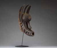 Afrique - Masque  Hyène « Suruku » Bamana / Bambara, Mali, bois ancien sculpté, 1ère moitié XXème.