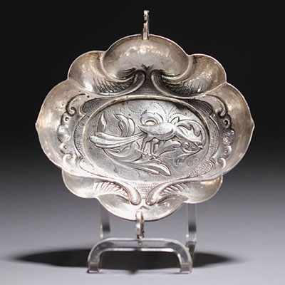 Silver wedding cup, bird of paradise design, early 18th century.