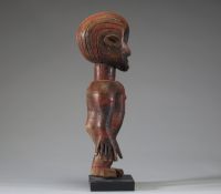 Afrique - Superbe statuette Nyamwezi en bois ancien, très belle polychromie et patine tribale, Tanzanie.