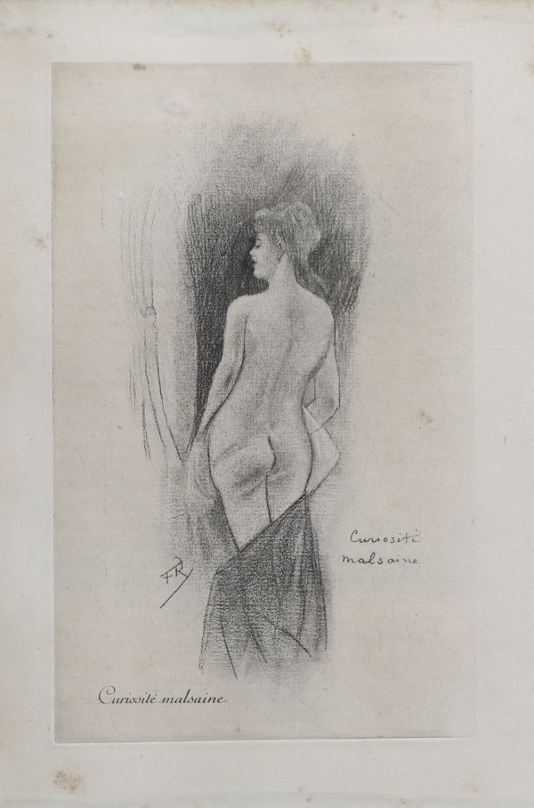 Félicien ROPS (1833-1898) Deux gravures tirées d'ouvrage littéraire.
