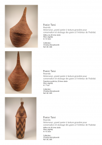 Collection of over 200 Central African baskets from the 19th and 20th centuries - Collection of Mr Christian Borzykowski.