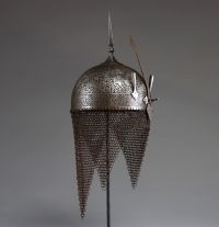 Kulah Khud, casque oriental d'archer, Empire Ottoman, XIXème.