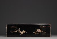 Japon - Coffret à décor Maçonnique en laque de Nagasaki et marqueterie, Edo, XIXème.