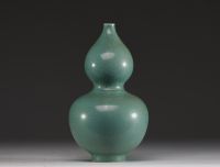 China - Pigeon egg monochrome porcelain double gourd vase, 