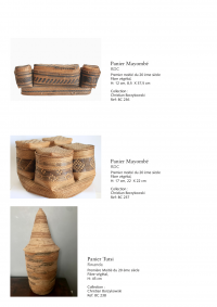 Collection of over 200 Central African baskets from the 19th and 20th centuries - Collection of Mr Christian Borzykowski.