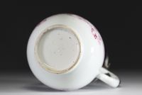 China - Covered pitcher in Compagnie des Indes porcelain decorated with mountain landscapes, 18th century.