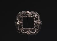 Ensemble de deux petits cadres en argent filigrané, Russie, XVIIIème.
