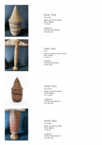 Collection of over 200 Central African baskets from the 19th and 20th centuries - Collection of Mr Christian Borzykowski.