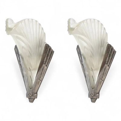 Paire d'appliques art deco 1930
