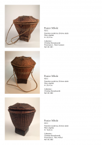 Collection of over 200 Central African baskets from the 19th and 20th centuries - Collection of Mr Christian Borzykowski.