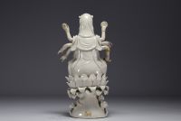 China - Doumu figure in Chinese white porcelain, 17th-18th century.