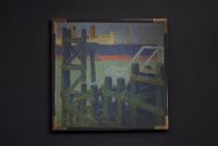 Fernand LANTOINE (1876 - 1955) ‘Scène de port’ Oil on canvas, French school, signed lower right F. Lantoine.