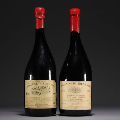Domaine du Rieu Frais, Cabernet Sauvignon, set of two Jeroboams vintage 1993 and 2000.