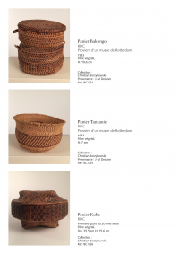Collection of over 200 Central African baskets from the 19th and 20th centuries - Collection of Mr Christian Borzykowski.