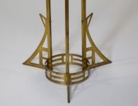 Gustave SERRURIER-BOVY (1858-1910) in the style of - Constructivist brass saddle, circa 1900.