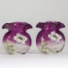 Paire de vases en verre émaillé – Montjoye – Art Nouveau, circa 1900