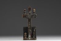 Africa DRC - Bakongo, bronze Nkangi cross.