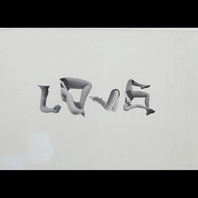 Paul De Vree (1909–1982) LOVE Poème visuel typographique, vers 1965–1970