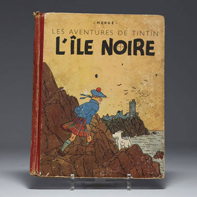 TINTIN - The Black Island : Album from T7 of the Adventures of Tintin - The Black Island 1942