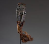 Afrique RDC - Masque Lega « Lukwakongo » en bois sculpté et raphia, Congo RDC.