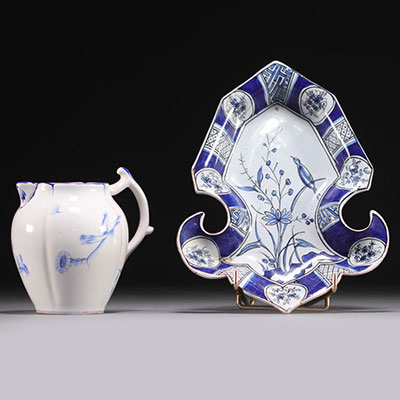 Émile GALLÉ (1846-1904) - Small earthenware crock and pocket tidy. 19th century.