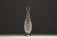 India - Persia - Islamic Qajar vase in solid silver, 19th century.