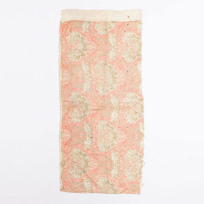 Sample of English art nouveau fabrics, Arts and Craft work, circa 1900.