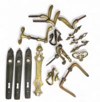 Ensemble de quincaillerie de portes – Art nouveau – Belgique 1900